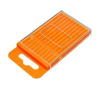 Estuche para brocas - de almacenamiento para piezas pequeñas de PP | Contenedor portagrifo extraíble | Índice de tamaño de 1 mm a 6,5 mm | Bandeja de gestión de herramientas portátiles p
