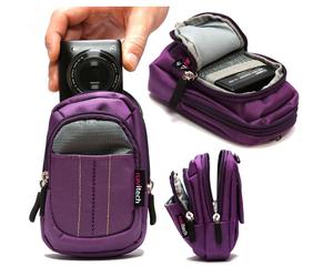 Estuche para c?mara compacta Navitech morado compatible con Panasonic Lumix DM
