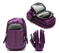 Estuche para c?mara compacta Navitech Purple compatible con el sistema OM Tough TG