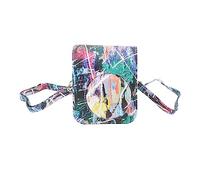 Estuche para Cámara, Estuche Protector para Cámara con Estampado de Color de Cuero PU con Correa Ajustable para el Hombro, Estuche Protector para Cámara de Moda para Mini 12 (Grafiti Colorido)