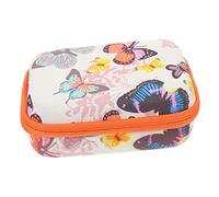 Estuche para Cámara Infantil Naranja de Oxford, Resistente y Portátil | Bolsillo de Malla Integrado, Uso Exterior, para Niños y Niñas, Obsequio de Cumpleaños o Navidad