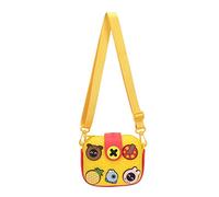Estuche para Cámara para Niños, Bolsa de Cámara para Niños a Prueba de Sacudidas de EVA, Bolsa de Viaje Portátil para Cámara Pequeña, Bolsa Cruzada para Cámara Linda, Accesorios (Amarillo)