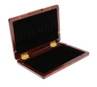 Estuche para cañas de oboe Caja de almacenamiento de caña de Oboe, soporte de caja for piezas de instrumentos de viento de madera, color rojo oscuro