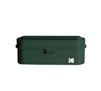 Kodak Film Case Estuche para 5 Rollos de películas de 35 mm - Compacto, Retro Caja de Acero para clasificar y salvaguardar Rollos de película (Oliva) (película no incluida)