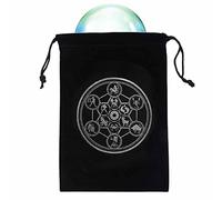Estuche para cartas de tarot | Bolsa de joyería duradera con temática de magia negra misteriosa,Tarot Card & Dice Storage Bag, Juego de mesa Bordado Cordón Tarot Bag para entusiastas del Tarot Zonto