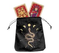 Estuche para Cartas de Tarot de Almacenamiento de Cartas Tarots de cordón | doméstica para runas, cartas de oráculo, baraja de tarot estándar