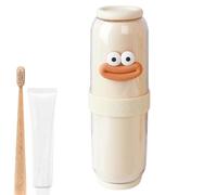 Estuche para Cepillo de Dientes Sellado, Taza de Enjuague bucal Divertida y portátil | Contenedor para cepillos de Dientes Que Ahorra Espacio con 4 Vasos para cepillos de Dientes para Viajes