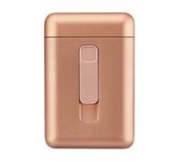 Estuche para cigarrillos con encendedor Caja para cigarrillos 20 piezas Cigarrillos normales Cigarrillos portátiles Tamaño Encendedores USB 2 en 1 Encendedor eléctrico recargable sin llama a pr