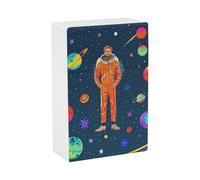 Estuche para cigarrillos Cool Man in Outer Space Galaxy, compacto e impermeable - Accesorios para fumadores, estuche unisex para viajes y uso diario.