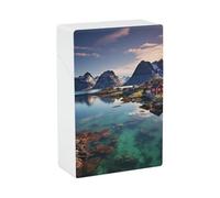 Estuche para cigarrillos de las Islas de Noruega, estuche para cigarrillos, caja de almacenamiento para encendedor pequeño, elegante caja para cigarrillos, accesorios para encendedor para mujeres y