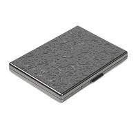 Estuche para cigarrillos engrosados 10 100s Cigarrillos para hombres y mujeres de una sola cara (ancho - negro pistola)