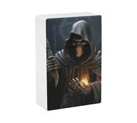 Estuche para cigarrillos Grim Reaper, impermeable y resistente a golpes, estuche compacto de viaje para 20 cigarrillos, diseño duradero y resistente a los arañazos para hombres y mujeres.