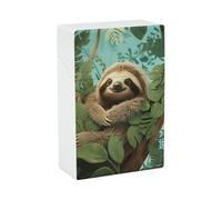Estuche para cigarrillos Hug Tree Sloth, impermeable y resistente a los golpes, compacto, para 20 cigarrillos, diseño resistente a arañazos, para hombres y mujeres.