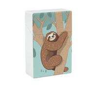 Estuche para cigarrillos Hug Tree Sloth, impermeable y resistente a los golpes, compacto, para 20 cigarrillos, diseño resistente a arañazos, para hombres y mujeres.