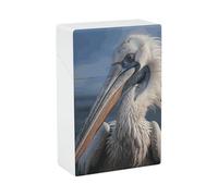 Estuche para cigarrillos Pelican realista, de plástico rígido con tapa abatible, delgado y de tamaño bolsillo, con capacidad para 18-20 cigarrillos King Size, resistente a golpes, reutilizable, acceso