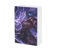 Estuche para cigarrillos Zeus1 Dios del Trueno, ligero, de plástico, con capacidad para 20 cigarrillos.