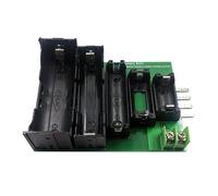 Estuche para comprobador de baterías con terminales de 4 y 2 cables para 18650, 26650, 14505, 14340 y 1425, caja de almacenamiento para pruebas DL24P