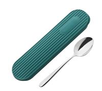 Estuche para Cubiertos de Viaje | Estuche Camping para Cubiertos,Estuche Organizador Pequeño de Utensilios para Mochilero Lugar de Trabajo Residencia Universitaria Picnic Senderismo Escuela Acampada