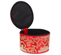 Estuche para Cuenco Tibetano Rojo de Algodón, Suave | Compatible Singing Bowl, Uso como Base, Acabado Delicado, Aspecto Elegante