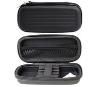 Estuche para dardos con capacidad para 3 dardos Caja de dardos de EVA con bolsillo de malla Cierre de cremallera Soporte para dardos para puntas de acero y suaves Protector portátil Flip Open Almacena