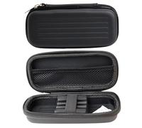 Estuche para dardos con capacidad para 3 dardos Caja de dardos Eva con bolsillo de malla Cierre de cremallera Soporte para dardos para puntas de acero y suaves Protector portátil Flip Open Almacenamie