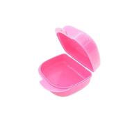 Estuche para dentadura postiza 1 caja de plástico for retenedores dentales, contenedor for dientes, for dentaduras postizas con agujeros, estuche protector for(1Pc Pink)