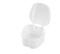 Estuche para dentadura postiza 1 estuche for guardar retenedores de dentaduras postizas y aparatos ortodoncia(1Pc White)