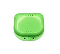 Estuche para dentadura postiza Caja de almacenamiento for dentaduras postizas (50 unidades), estuche for parciales, cajas for dientes ortodoncia, retenedores dentales(50pcs Green)