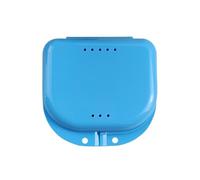 Estuche para dentadura postiza Estuche for retenedores, protector bucal profundo, estuche de almacenamiento dental for dentaduras postizas(Blue)
