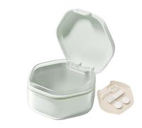 Estuche para dentaduras postizas Estuche de dentadura completa, Caja de dentadura portátil, Copa de prótesis a prueba de fugas con tapa | Funda para dentaduras postizas a prueba de agua, contenedor de
