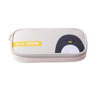 Estuche para estudiantes con gran capacidad y bolsa de almacenamiento multicapa de alto valor, beige, 19.5*9*4.5cm, moda