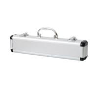 ＡＷＨＡＯ Estuche para flauta, estuche de almacenamiento para instrumentos musicales, protector de aleación de aluminio, con cerradura, resistente a golpes, for D Key