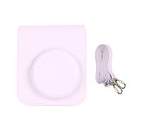 Estuche para Fujifilm Instax Mini12, bolso para cámara de cuero PU con correa de hombro ajustable, interior suave y tamaño compacto, resistente al