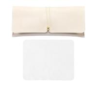 Estuche Para Gafas De 1 Pieza Y Paño Para Gafas De 1 Pieza, Estuche Para Gafas De Cuero Pu, Accesorios Para Gafas, Estuche Para Gafas Portátil, Estuche Para Gafas De Mujer