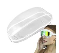 Estuche para Gafas: de Almacenamiento Grande de PP de 17,5 x 7,5 x 5 cm, Organizador Protector Transpirable, portátil, diseño de Drenaje Gafas de natación para bucear en l