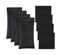 Estuche Para Gafas De Cuero Pu De 4 Piezas, Paño Para Gafas De 4 Piezas, Estuche Para Gafas Portátil, Estuche Para Gafas Con Hebilla Magnética