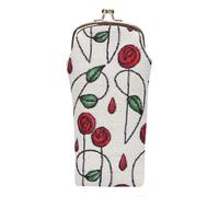 Estuche para gafas Signare Tapestry para mujer con dise o Art Nouveau de Charles Rennie Mackintosh Rose (GPCH-RMSP)