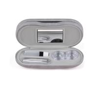 Estuche para gafas y contactos 2 en 1, kits de durabilidad para contactos diarios, organizador para viajes, uso diario al aire libre