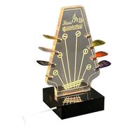 Estuche para guitarra acrílica, 4,13 x 3,15 x 7,09 pulgadas, diseño de ukelele Case for Music Lovers and Collectors, b, Se référer au descriptif, Consulte la descripción