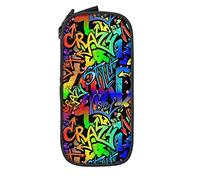 Estuche para lápices abstracto brillante graffiti creativo colorido organizador de lápices bolsa para bolígrafos para la escuela media/secundaria universidad oficina
