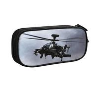 Estuche para lápices Ah 64d Apache Attack Helicóptero de gran capacidad, estuche organizador de escritorio, estuches para lápices para niño, color, 5.0cm*10.5cm*20.5cm, Estuche para lápices