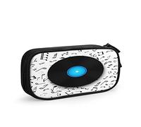 Estuche para lápices, álbum musical de discos de vinilo, gran capacidad, gran capacidad, soporte para bolígrafos, suministros escolares, organizador de almacenamiento de papelería, regalo para escuela