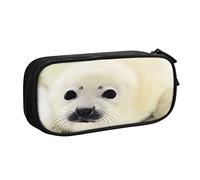 Estuche para lápices Baby Seal Pup 1 bolsa de lápices de gran capacidad, estuche organizador de escritorio, estuches para niños y niñas, estudiantes, suministros de oficina, #359, 21x10.5x5cm