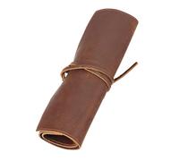 Estuche para lápices, bolsa enrollable para lápices, lona con estampado de ciervos azules, 48 agujeros, bolsa de almacenamiento de gran capacidad para artículos de papelería y bolígrafos, cortina