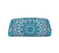 Estuche para lápices, bolsa para bolígrafos, bolsa de lápices vintage, mandala, flores, bohemio, organizador de papelería con cremallera, estuche para lápices, bolsa de cosméticos para oficina,