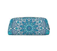 Estuche para lápices, bolsa para bolígrafos, bolsa de lápices vintage, mandala, flores, bohemio, organizador de papelería con cremallera, estuche para lápices, bolsa de cosméticos para oficina,