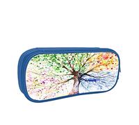 Estuche para lápices, bolsa para bolígrafos, cuatro estaciones, árbol de primavera, gran capacidad, organizador de bolígrafos, bolsa para lápices, universidad, escuela para niños, color,
