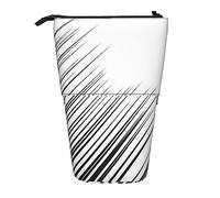 Estuche para lápices, bonito estuche de pie, estuche retráctil para lápices, bolsa organizadora de papelería de piñas, Lin de velocidad horizontal, Talla única, Organizador de bolsas