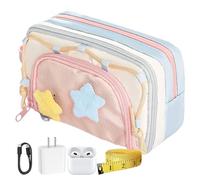 Estuche para lápices, bonito estuche para niños - Imprescindible para organizar bolígrafos estéticos para manualidades, arte, dibujo, viajes, escuela, aula, estudiantes y niñas, Pink, Refer to