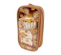 Estuche para lápices Capibara, Estuche | Estuche para material escolar para niñas Capybara, estuche con cremallera de gran capacidad, estuche estético, organizado, C, riferimento alla descrizione